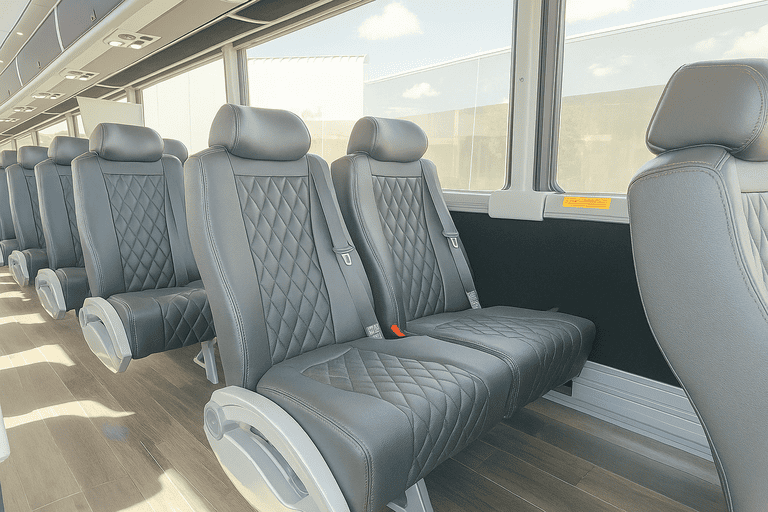 interior of Coach Bus North Las Vegas charter bus