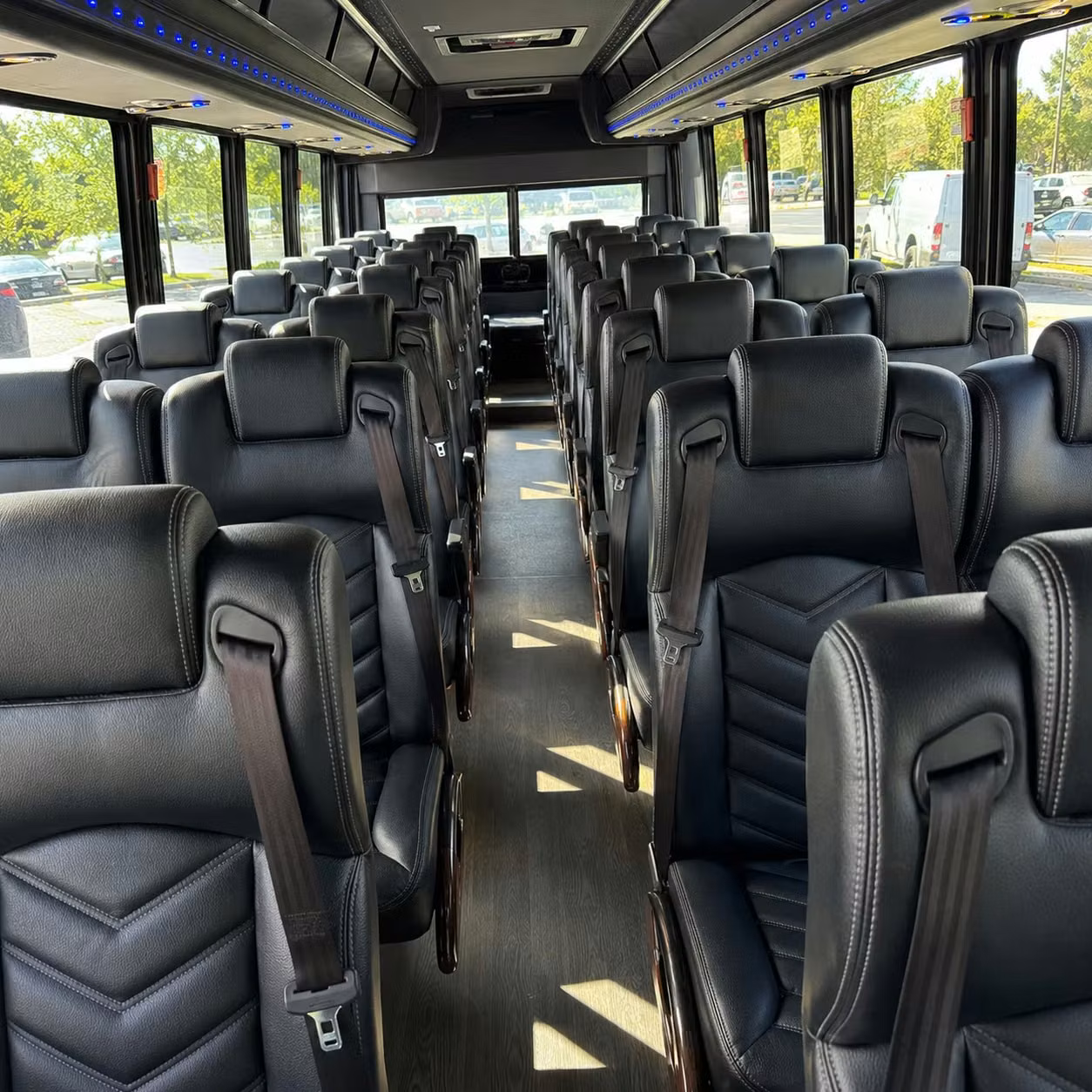 25 passenger minibus interior