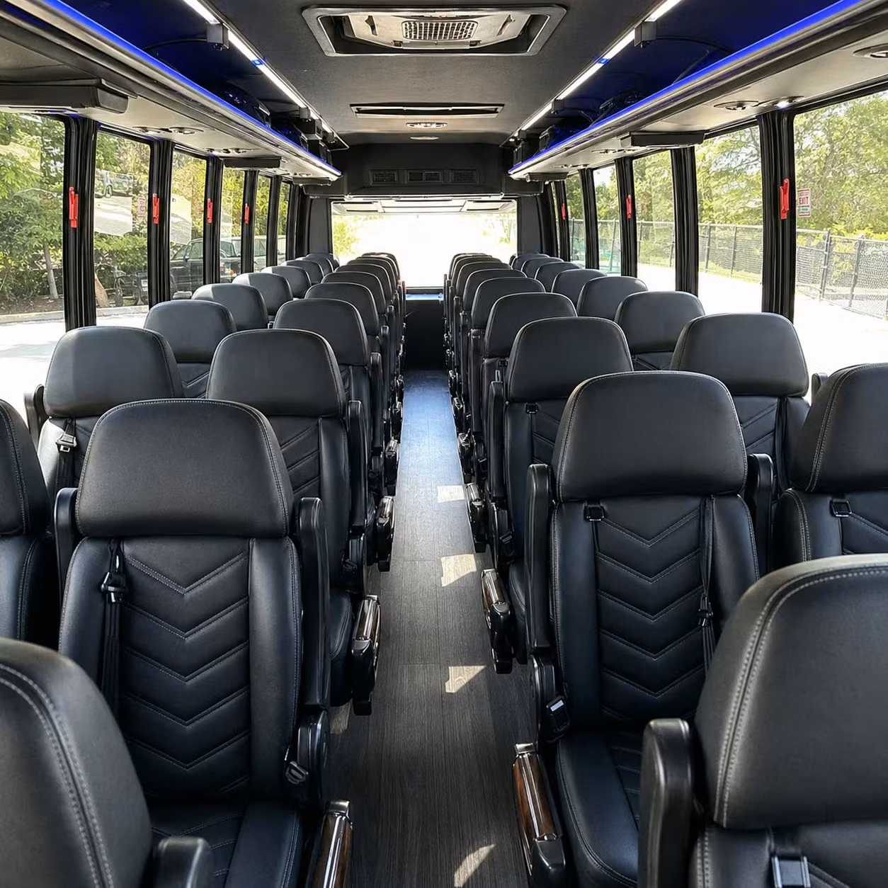 28 passenger minibus interior